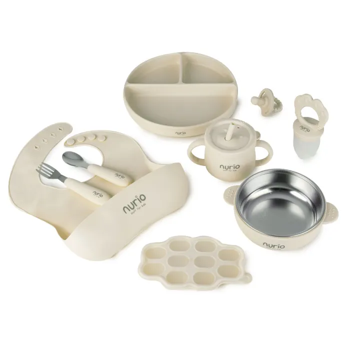 Set Diversificare Din Silicon , 9 Piese, Bej